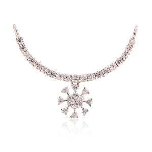 Beautifully Crafted Diamond Necklace & Matching Earrings in 18K Yellow Gold with Certified Diamonds - TM0501P